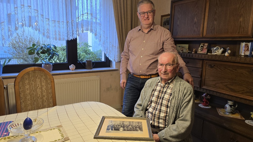 Walter Banton und Stefan Pfingstmann vom Musikverein Wallerfangen