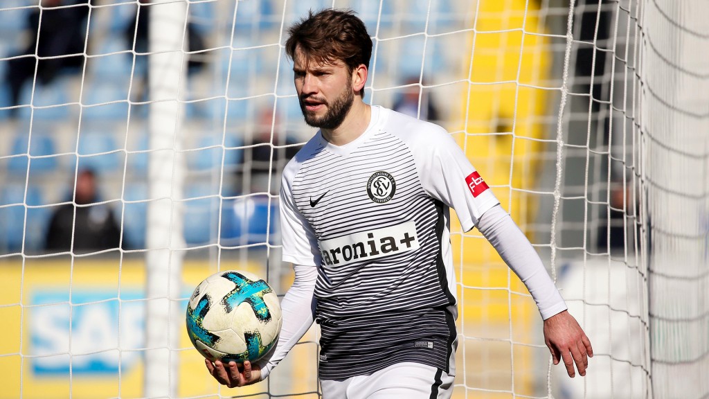 Gaëtan Krebs im Trikot der SV Elversberg, 2018.
