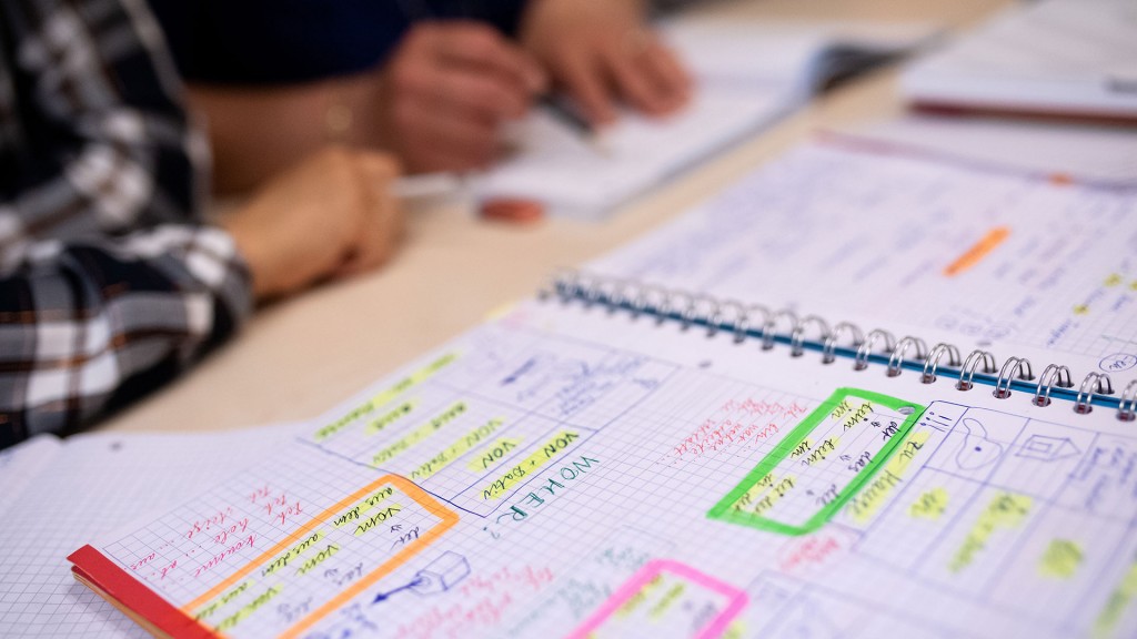 Foto: Schulheft im Integrationskurs