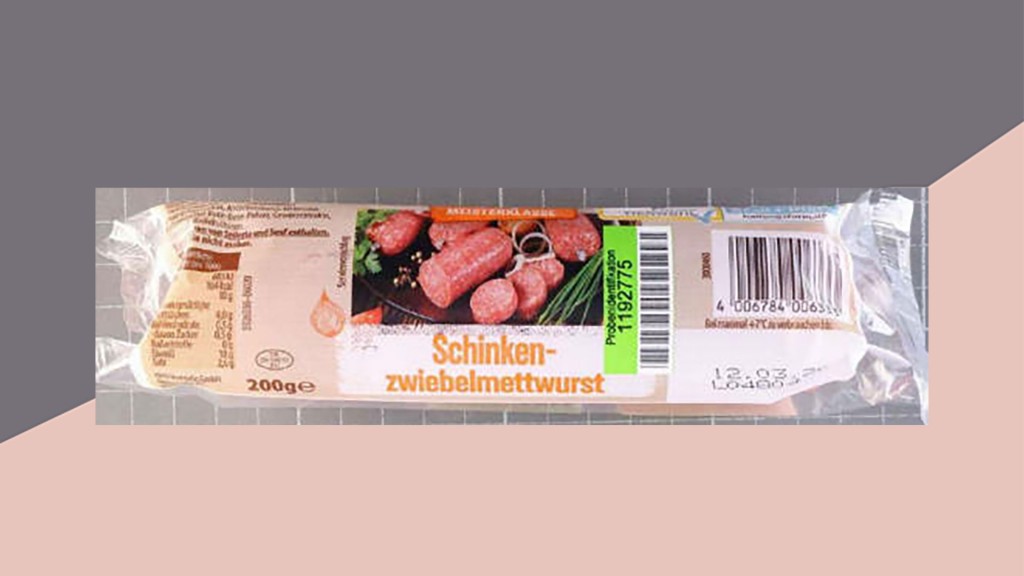 Penny, Rückruf: Meisterklasse Schinken-Zwiebelmettwurst 200 Gramm 