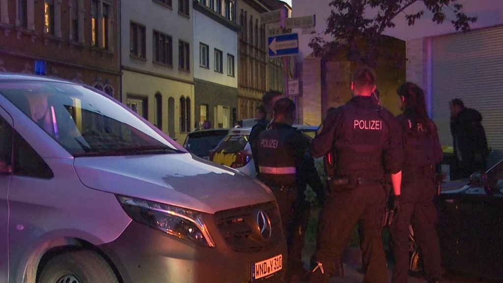 Polizisten im Einsatz in Neunkirchen