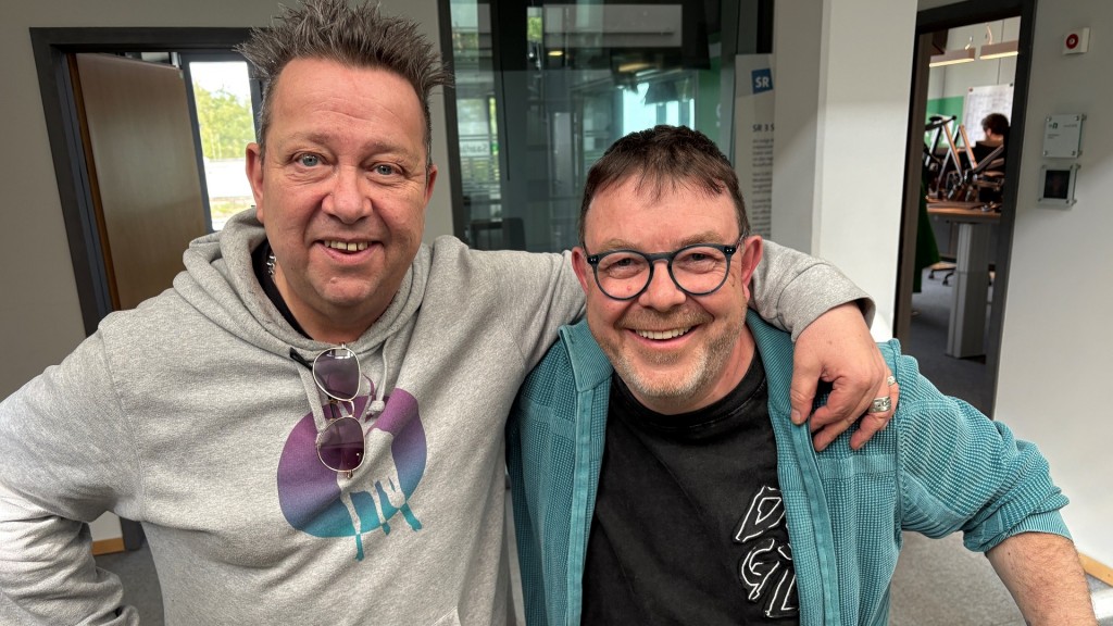 Sebastian Krumbiegel mit Moderator Christian Job