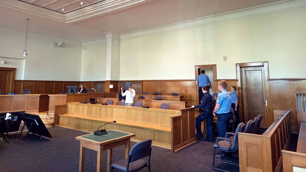 Foto: Prozessauftakt wegen eines auf Kinder geworfenen Pflastersteins im Saarbrücker Landgericht