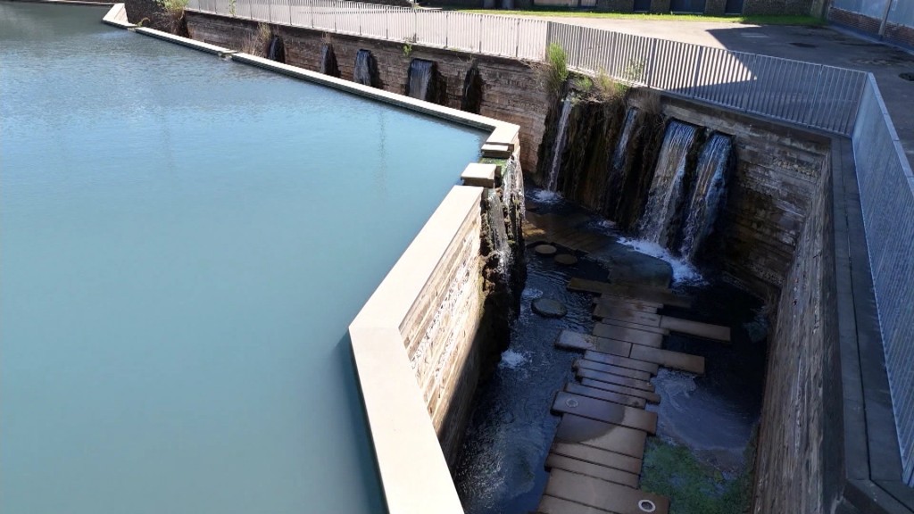 Foto: Die Wassergärten auf dem alten Grubengelände in Landsweiler-Reden