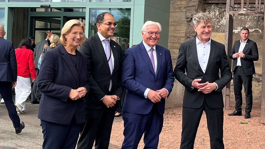 Bundespräsident Frank-Walter Steinmeier in Völklingen