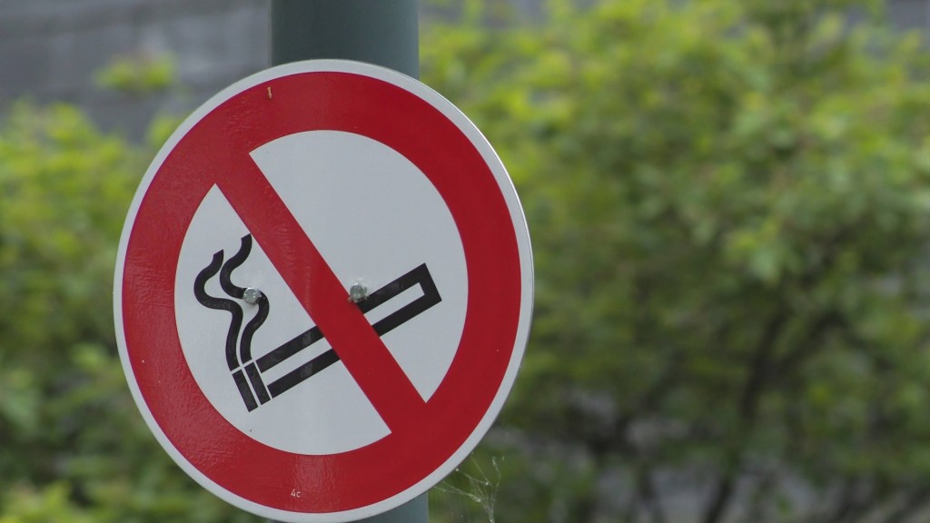 Rauchen im Freien verboten 