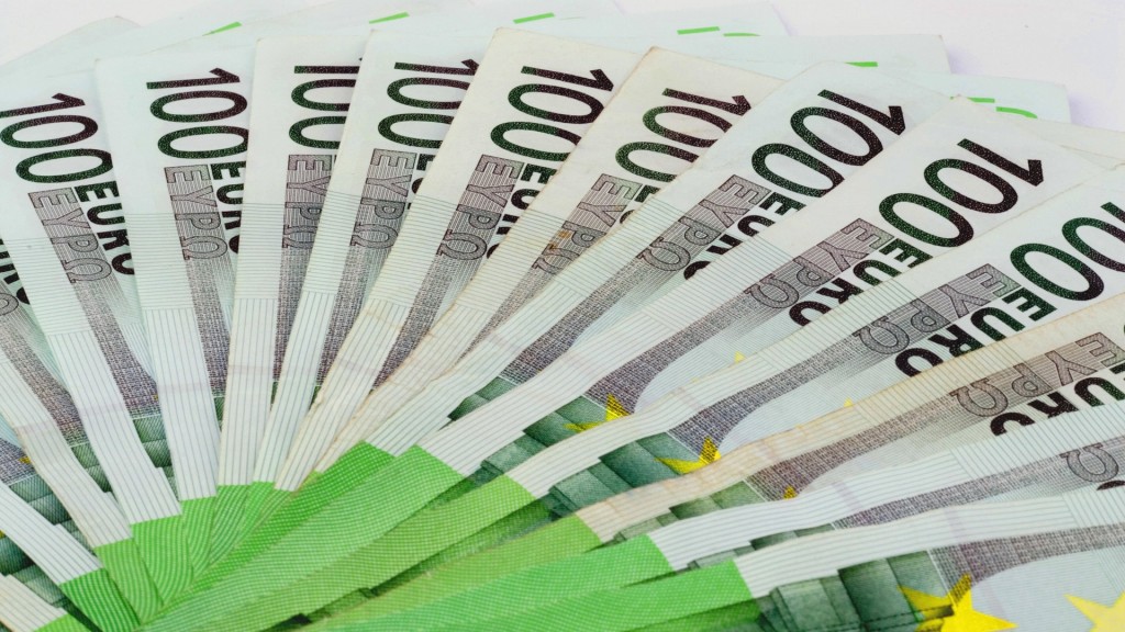 Einige Hundert Euro Scheine aufeinander gelegt