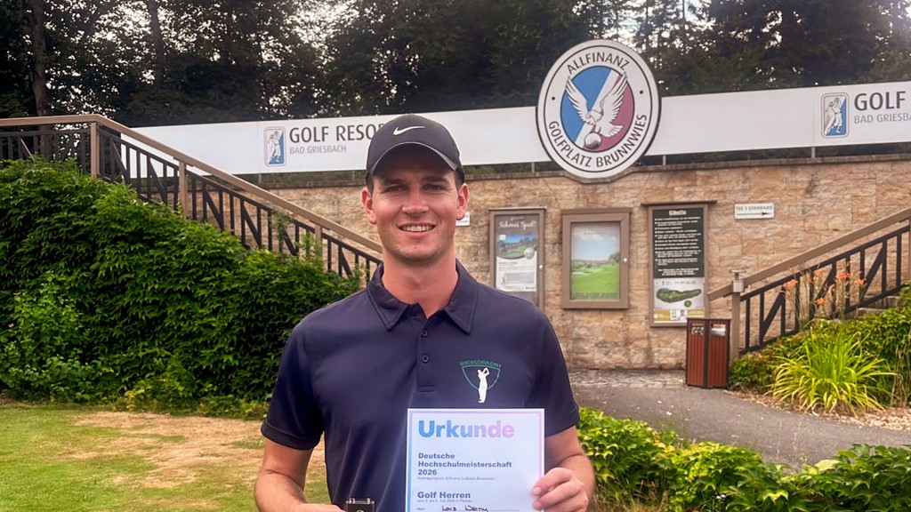 Foto: Lars Werny, Deutscher Hochschulmeister 2026 im Golf