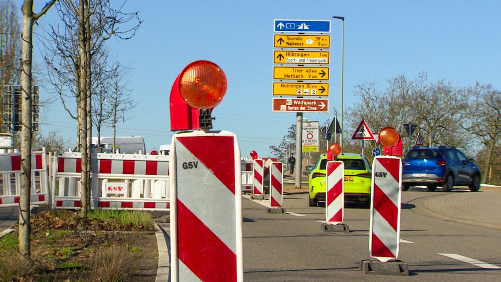 Foto: Sperrung an der Hillbringer Brücke