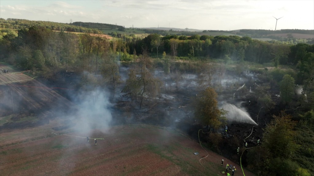 Flächenbrand in Eppelborn
