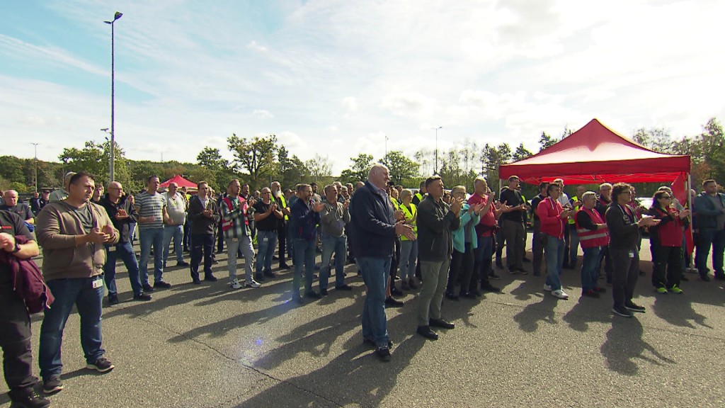 Demonstration Autozulieferer Hombrug