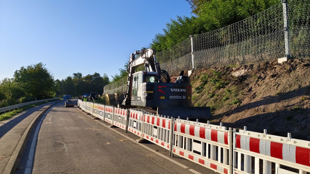 Bauarbeiten an der L170 zwischen Wallerfangen und Dillingen