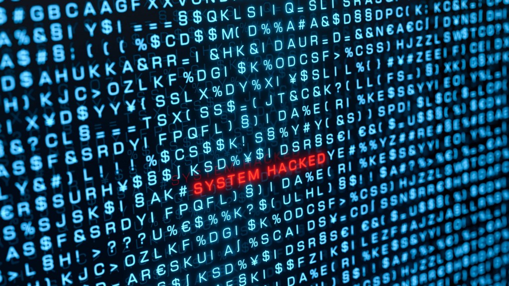 Computerbildschirm mit Programmiercode und der Warnung 