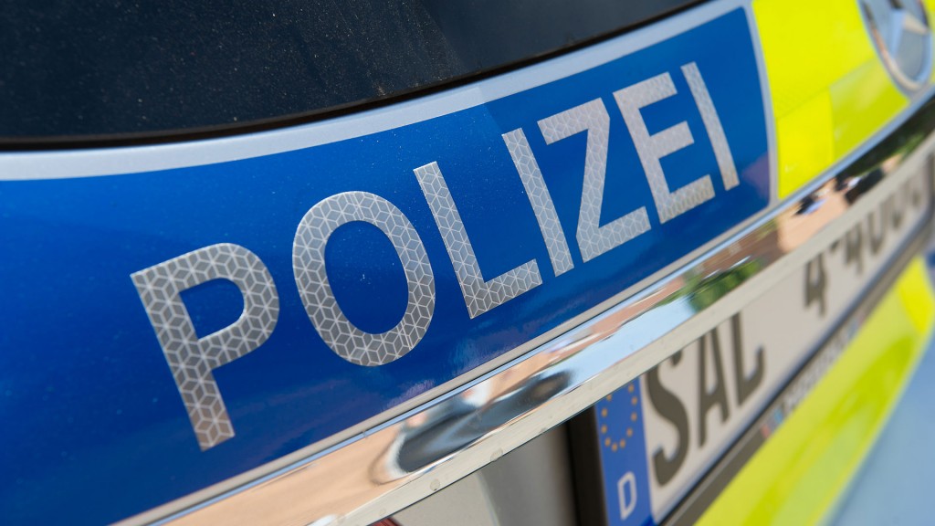 Foto: Die Rückseite eines Polizeiautos