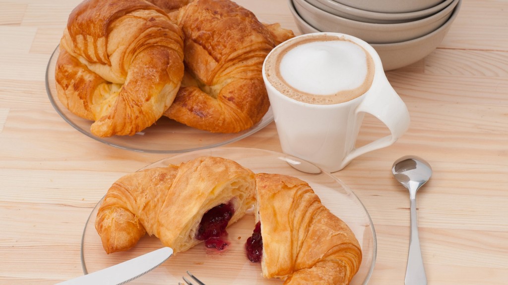 Süßes Frühstück mit Marmeladencroissant