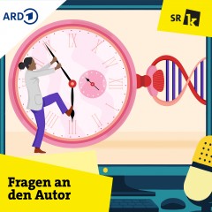 Frau versucht, die Zeiger einer Uhr aufzuhalten