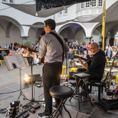 Masen und Kosho beim SongpoetInnentreffen 2024