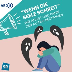 Sitzende Person, die ihre Arme um die Knie legt und traurig ist